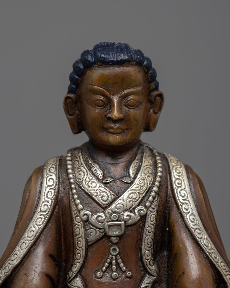 Buddhist Master Marpha Statue | Exquisite Copper Sculpture for Spiritual Reverence