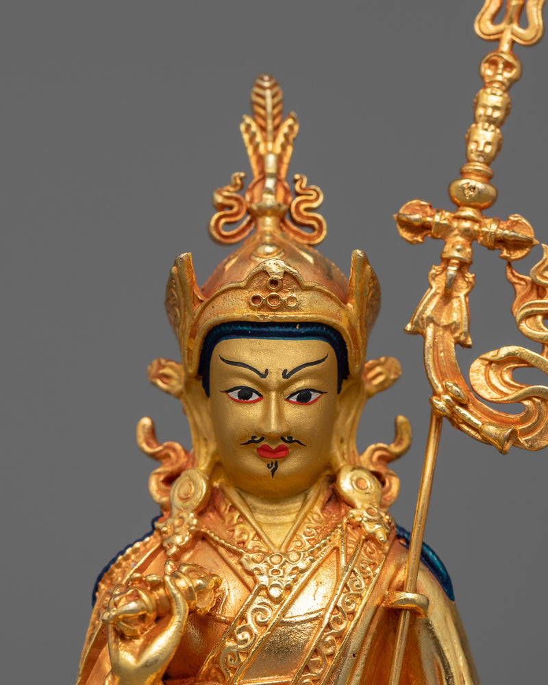 Tíbet Master Guru Rinpoche Statue | Revered Representation of Spiritual Wisdom