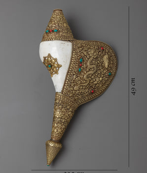 Dung Dkar Conch Shell | Ritual Sound Instrument