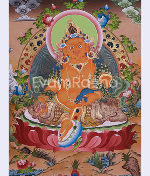 Dzambala Wealth Deity Thangka Painting 