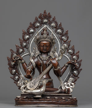 saraswati on swan