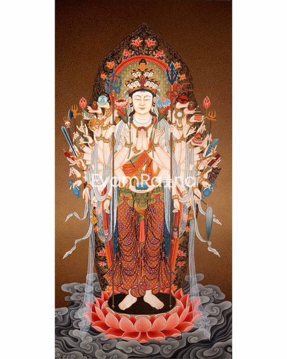 42 Armed Quan Yin Thangka