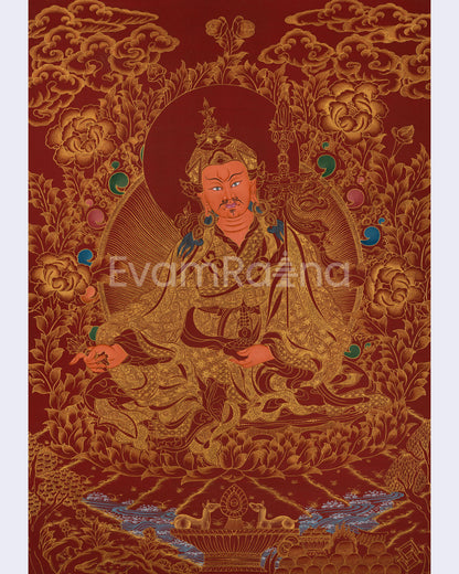 Guru Rinpoche Thangka Painting 