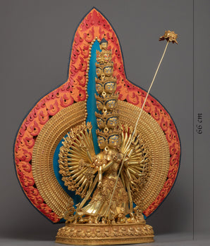 Handcrafted Dukar Sitatapatra Statue | Himalayan art | White Umbrella Deity