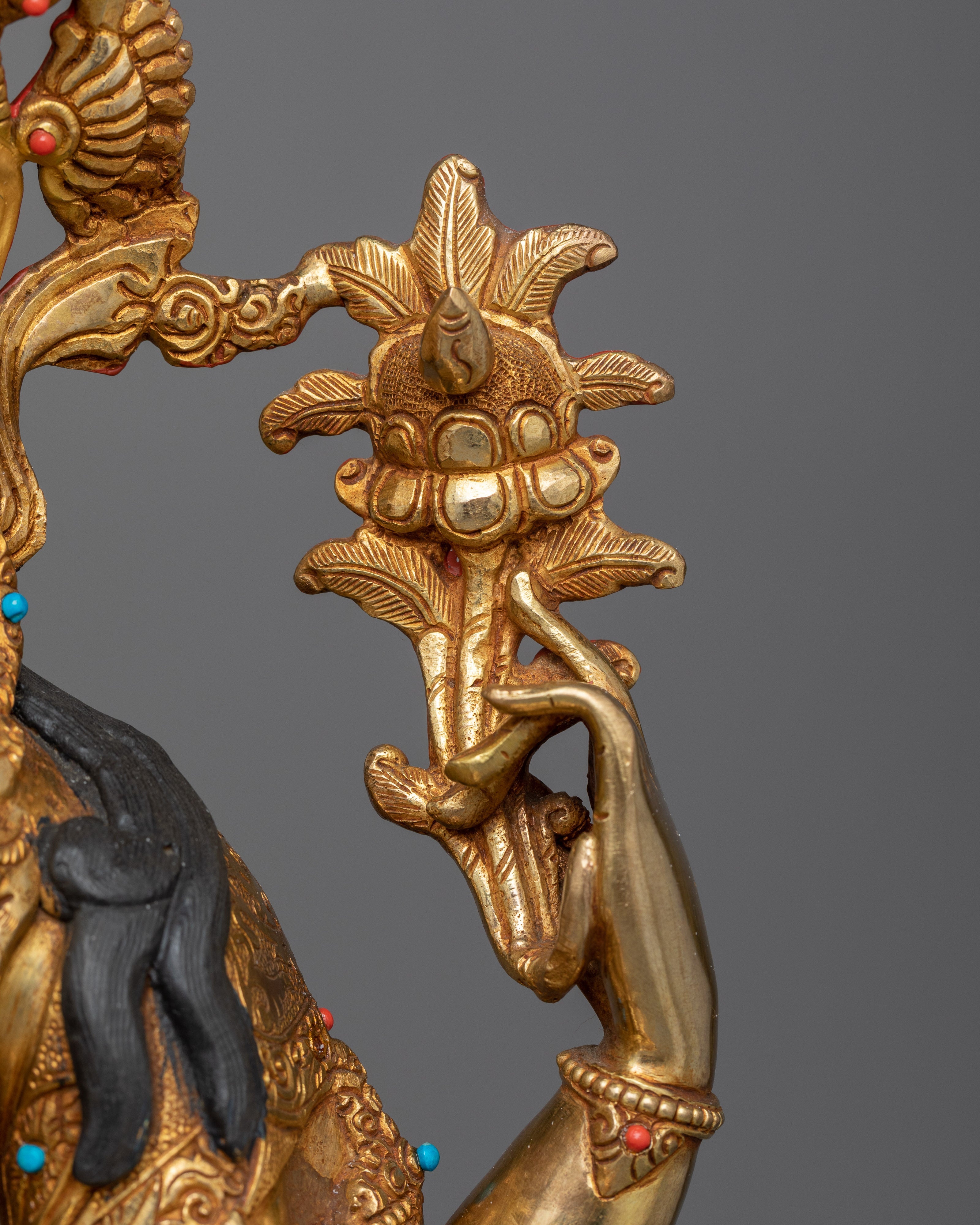 Chenresig Gold-Gilded Statue | Embodiment of Compassion