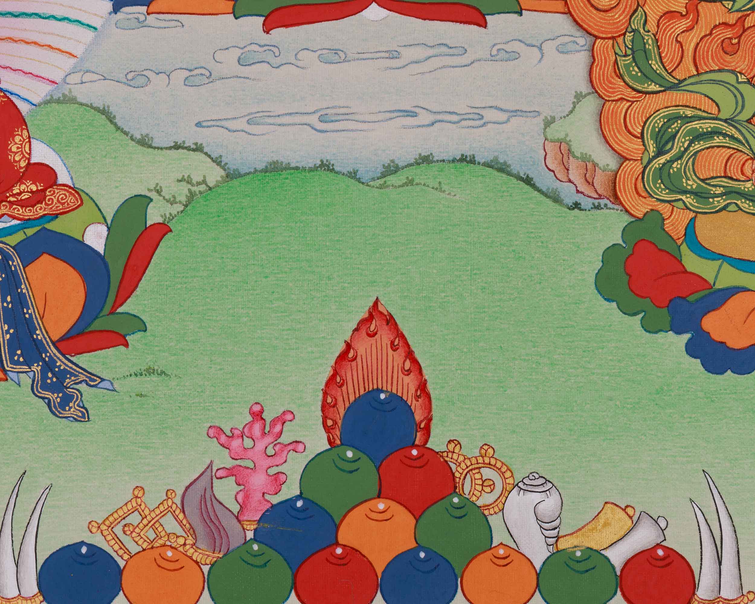 Himalayan Deity 1000 Armed Chenrezig Thangka | Bodhisattva of Compassion