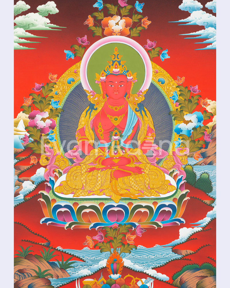 Amitayus Buddha The Infinite Life and Wisdom | Compassionate Protector