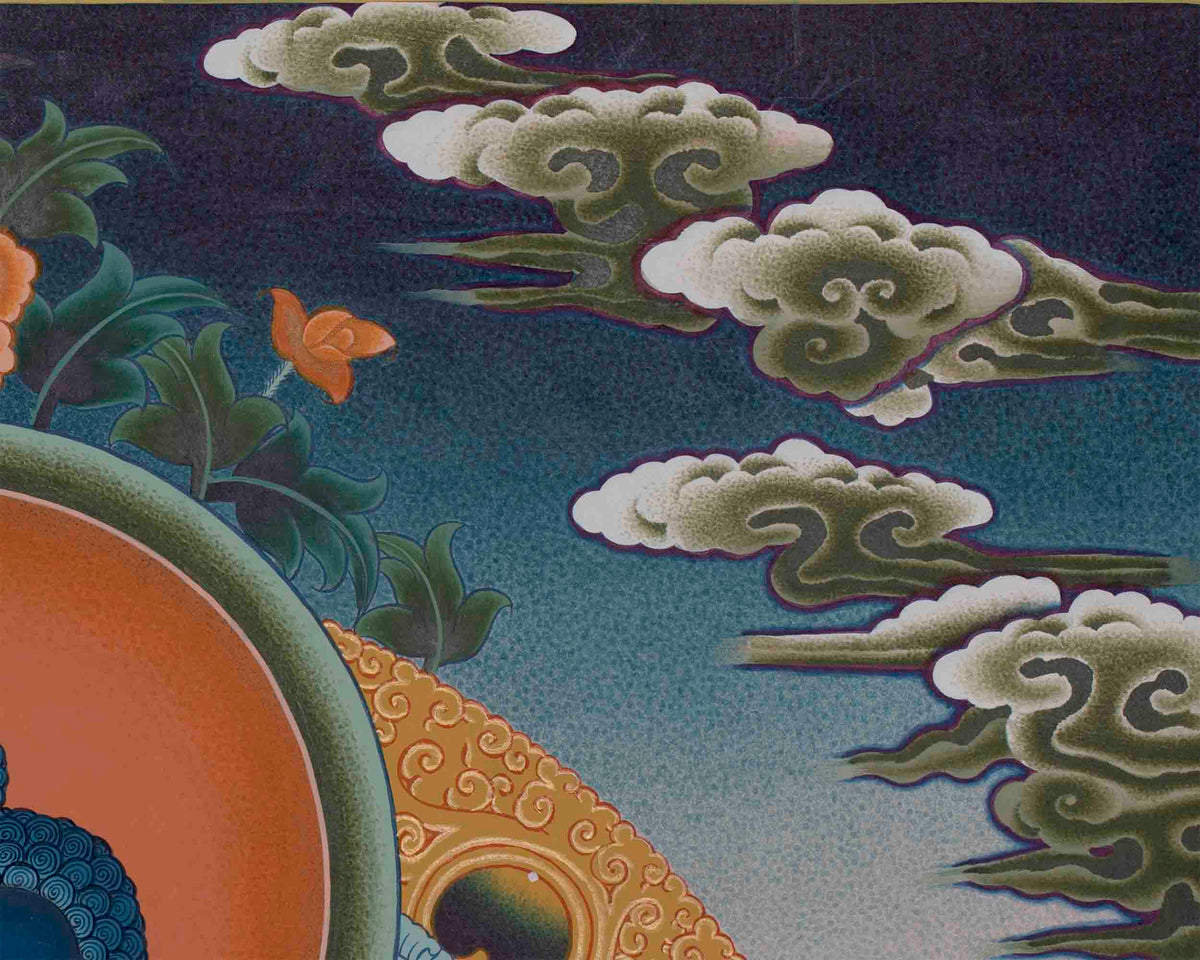 Hand-Painted Samantabhadra Thangka | Spiritual Wall Hanging