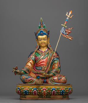 Guru Rinpoche Colorful Statue 