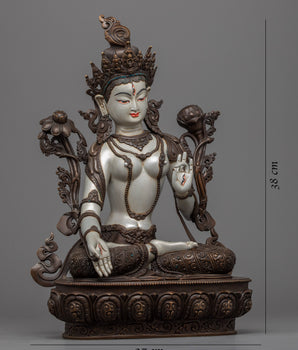 White Tara Bodhisattva Statue | Authentic Himalayan Buddhist Artwork