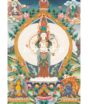 1000 Armed Avalokiteshvara Thangka