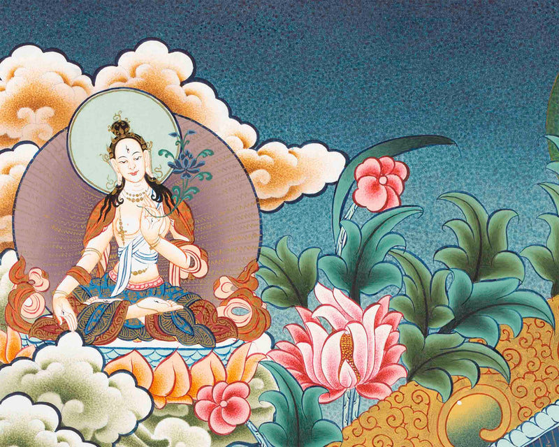 1000 Armed Avalokiteshvara Thangka | Tibetan Wall Hanging