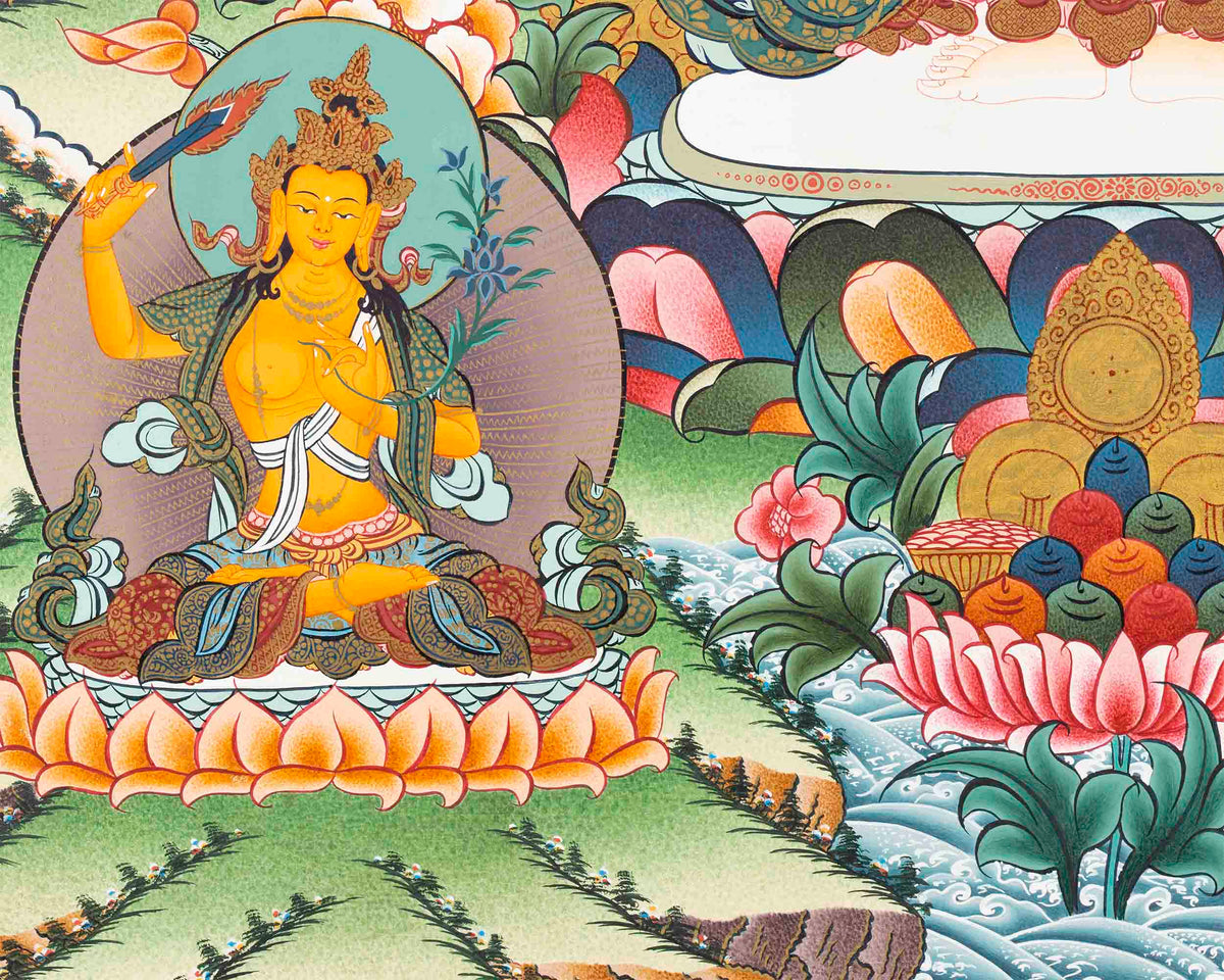 1000 Armed Avalokiteshvara Thangka | Tibetan Wall Hanging