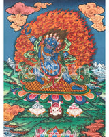 Wrathful Deity Vajrapani Thangka 