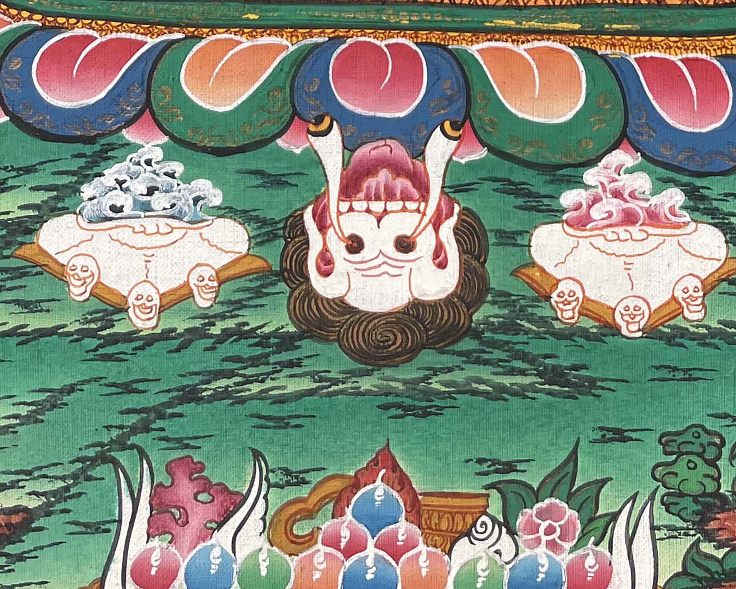 Wrathful Deity, Vajrapani Thangka | The Dharma Protector