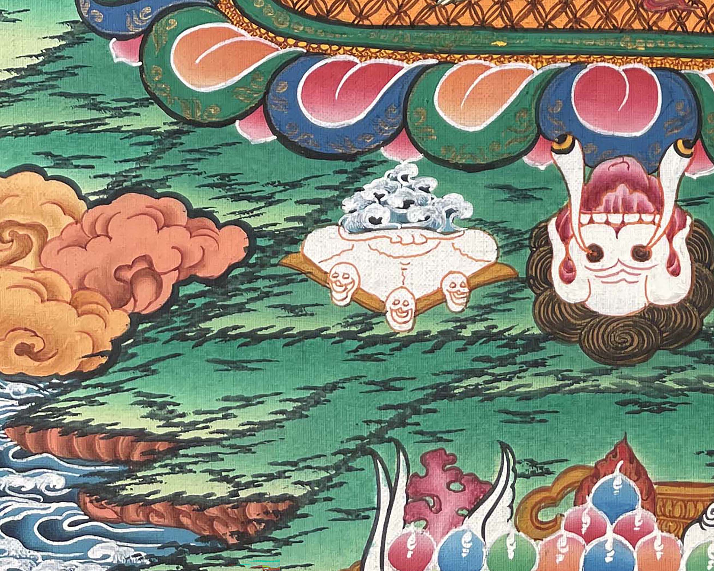 Wrathful Deity, Vajrapani Thangka | The Dharma Protector