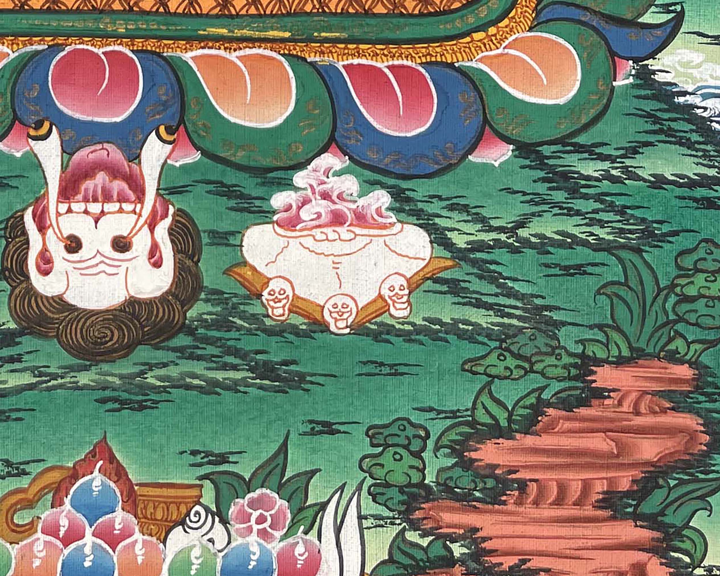 Wrathful Deity, Vajrapani Thangka | The Dharma Protector
