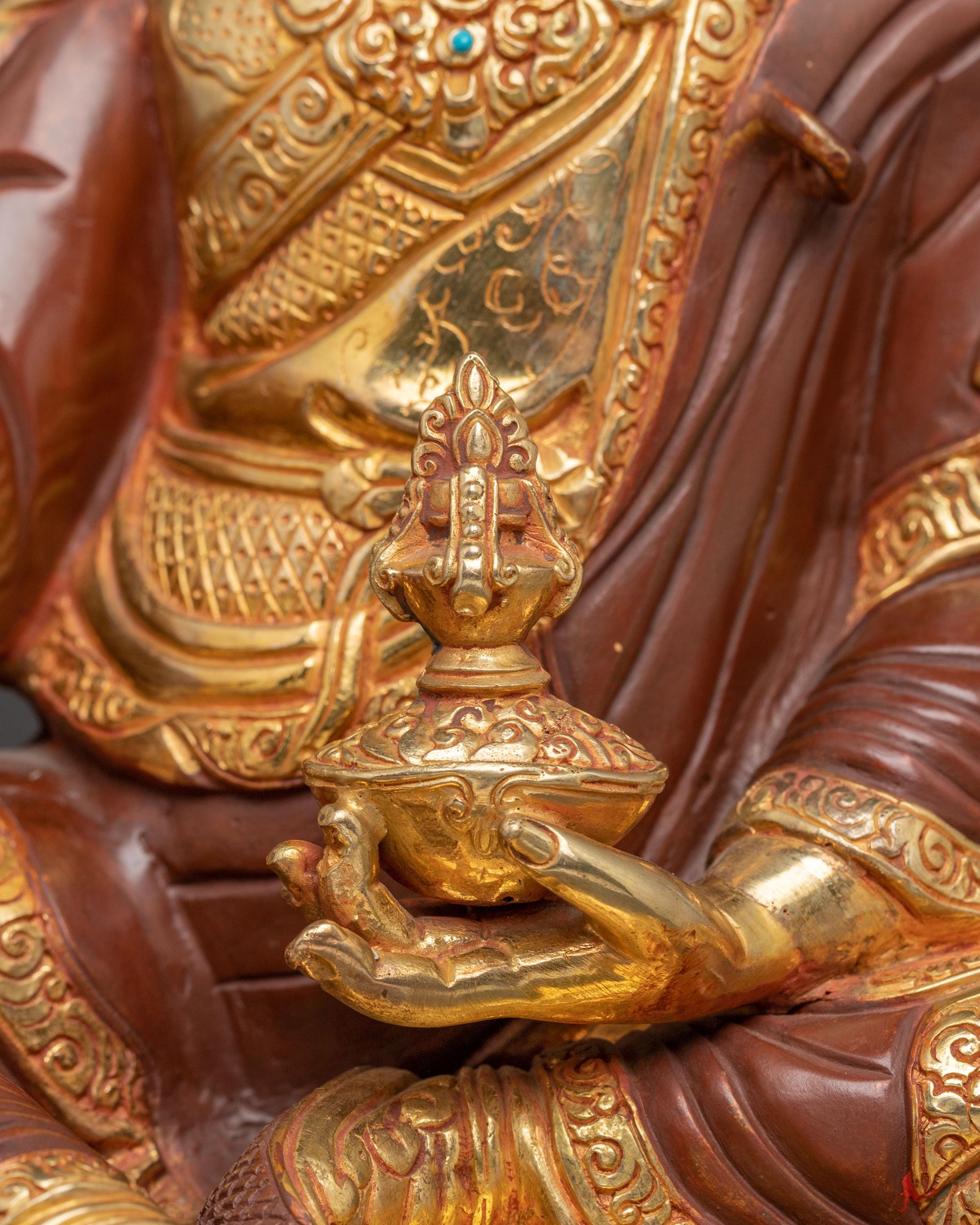 Handmade Master Padmasambhava Statue | Lotus Born Guru Rinpoche