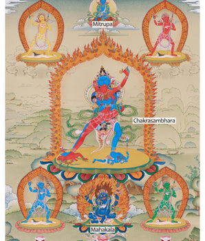 Buddhist Tantric Deity Chakrasamvara | Wheel of Supreme Bliss