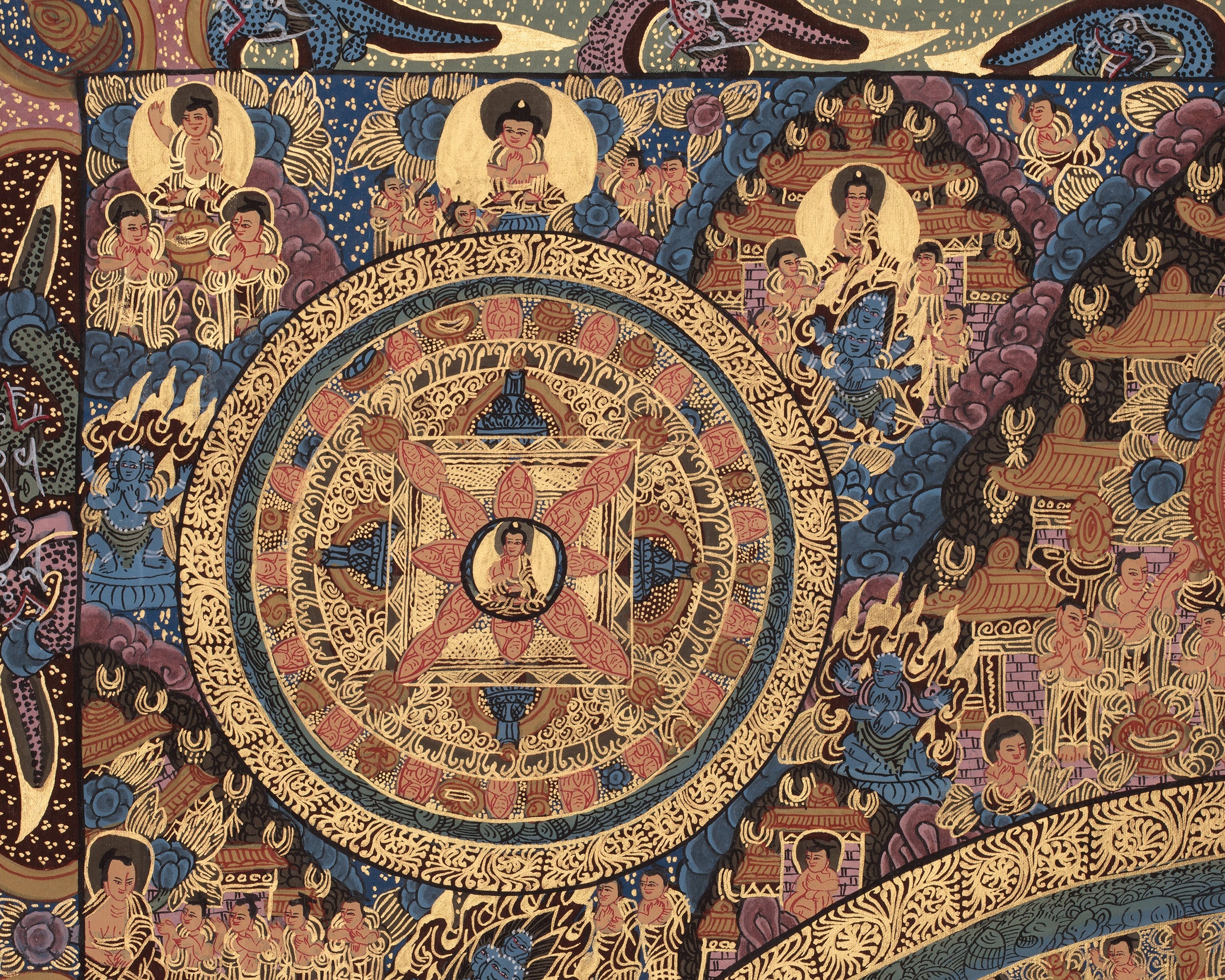Buddhist Buddha Mandala Art | Sacred Tibetan Artwork of Enlightenment