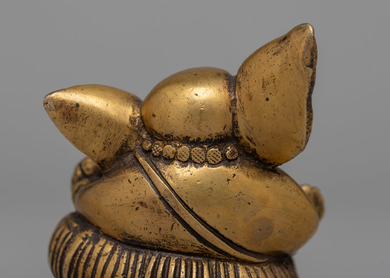 Ganesh Brass Statue | Serene Meditation Room Decor