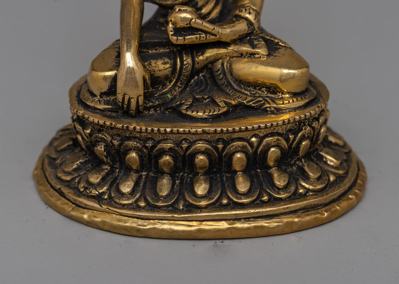 Shakyamuni Buddha Brass Statue | Traditional Buddhist Decor