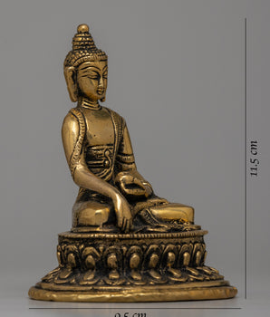Shakyamuni Buddha Brass Statue | Traditional Buddhist Decor