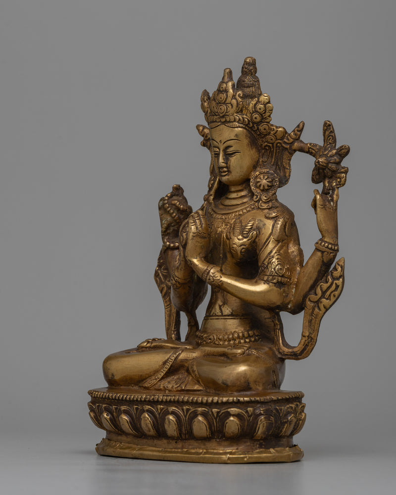 Chenrezig Charm Statue | Presence of Compassion and Wisdom into Your Space