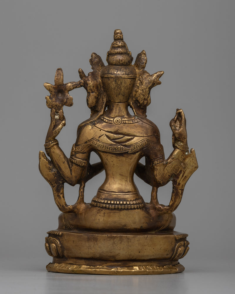 Chenrezig Charm Statue | Presence of Compassion and Wisdom into Your Space