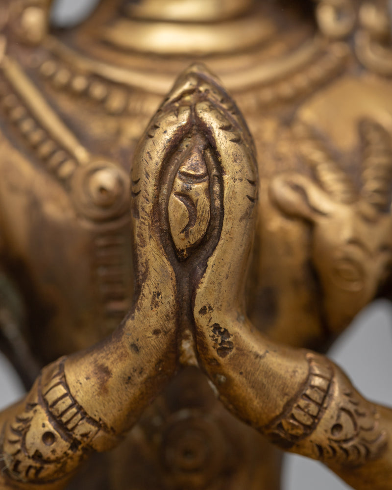 Chenrezig Charm Statue | Presence of Compassion and Wisdom into Your Space