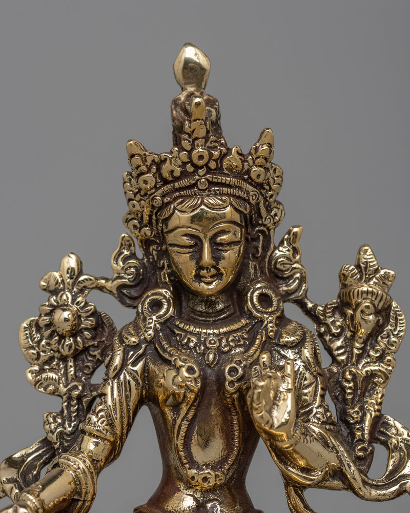 Green Tara Deity Statue | Radiate Compassion and Spiritual Illuminatio