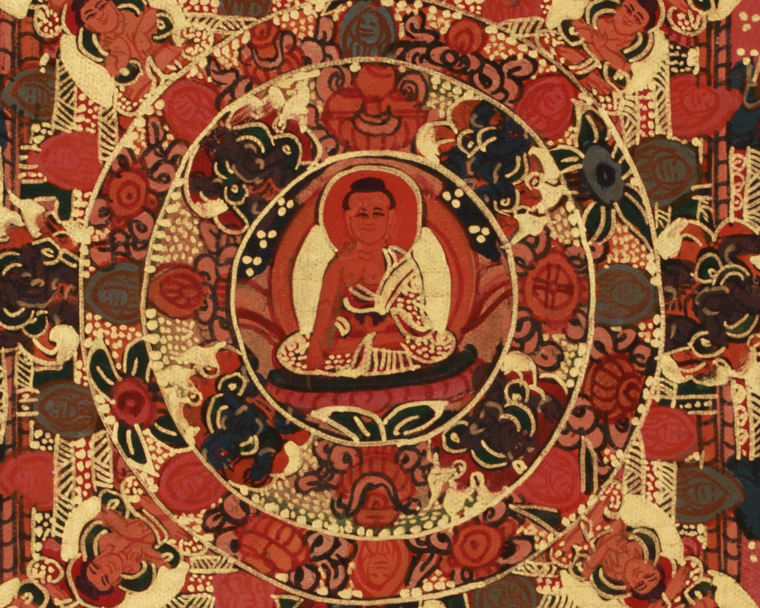 Tibetan Artwork of Buddha Mandala | Symbolized Enlightenment and Spiritual Harmony