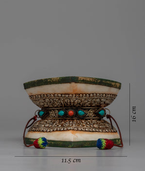 Tibetan Ritual Chod Drum | Authentic Buddhist Musical Instrument