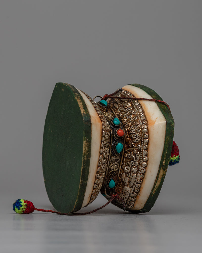 Tibetan Ritual Chod Drum | Authentic Buddhist Musical Instrument