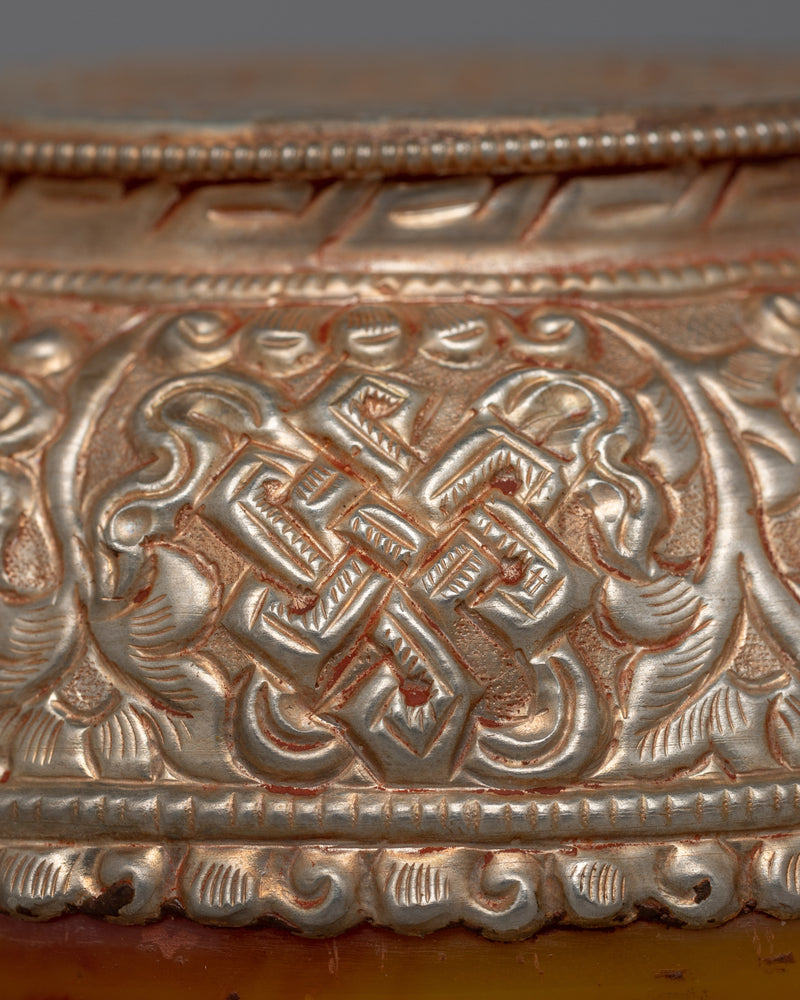 Tibetan Tea Cup Bowl | Artisanal Buddhist Ceremony Vessel