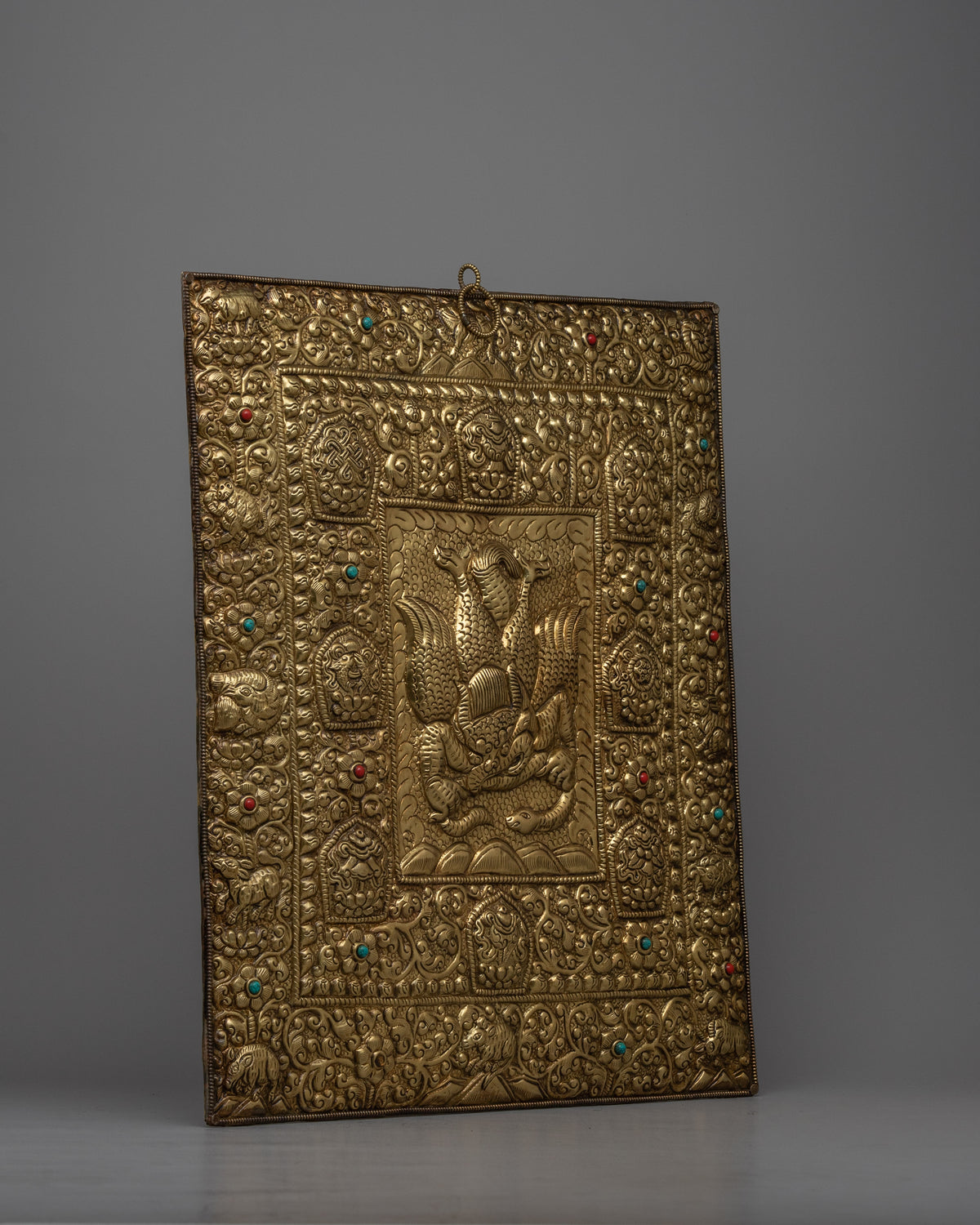 Auspicious Tibetan Calendar Brass Wall Hanging | Bring Auspiciousness to Your Home