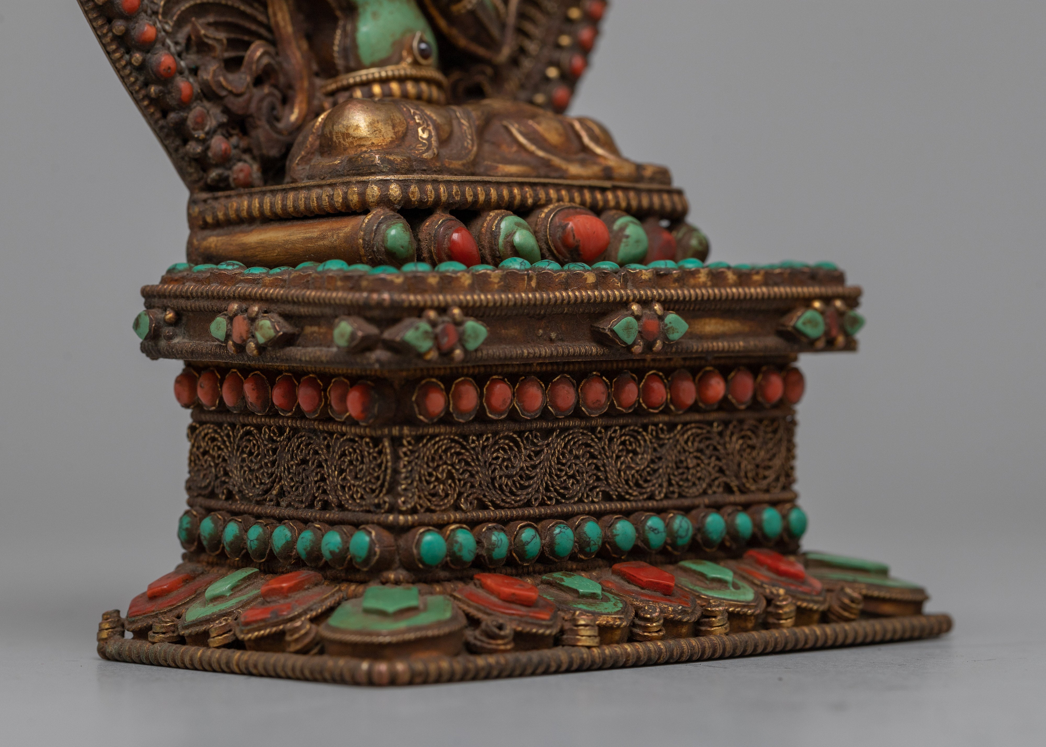 Green Turquoise Manjushri Statue | Inspiring Intellectual and Spiritual Growth