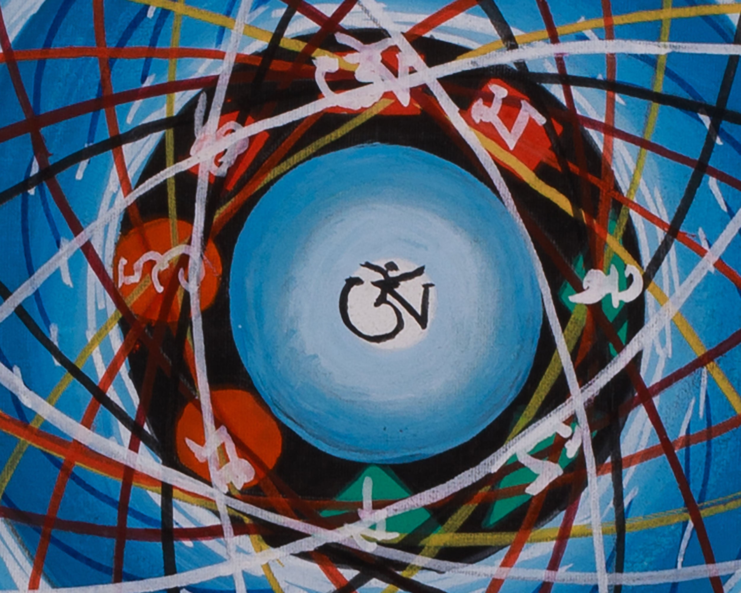Hand-Painted Traditional Mantra Mandala | Himalayan Art | Spiritual Calm and Energy