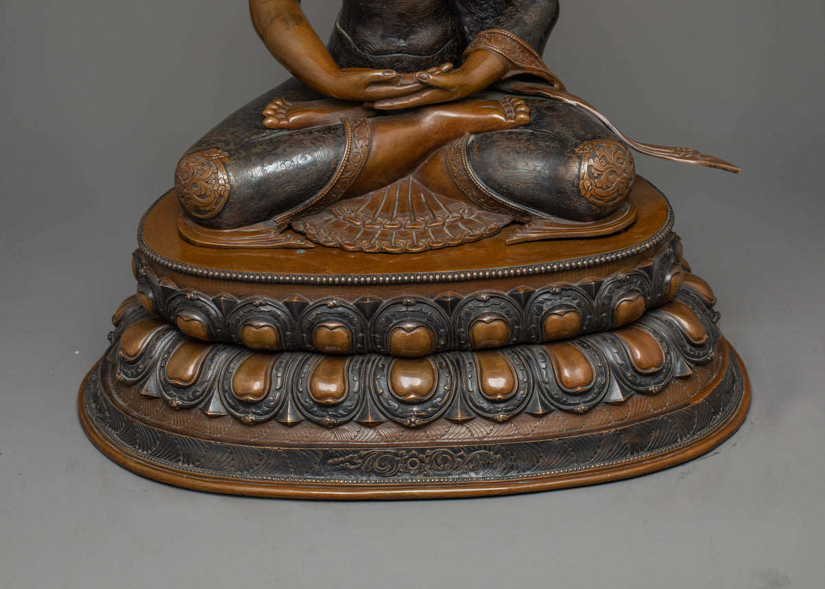 Amitabha Buddhah Oxidized Statue | Embodiment of Infinite Light