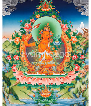 Buddhist Deity Manjushri Thangka