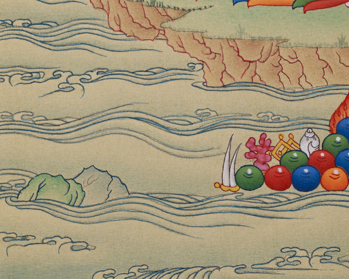 Wisdom Bodhisattva Manjushri Thangka | A Symbol of Spiritual Insight