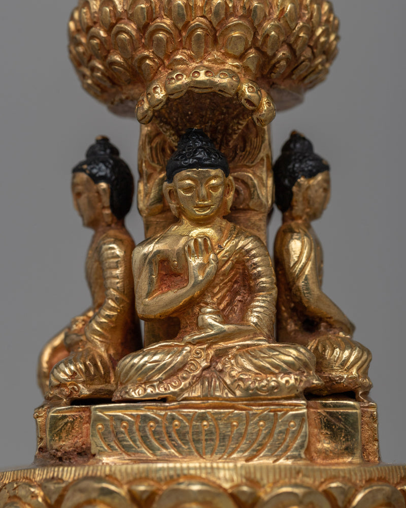 Buddhist Stupa(Chiba Dya) with Vajra Set | Vajra on top of Dharma dhatu Base Statue