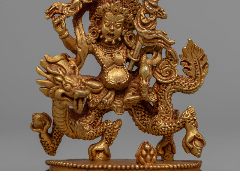 Machine Made Warthfull Palden Lhamo Statue | Powerful Tibetan Guardian Deity