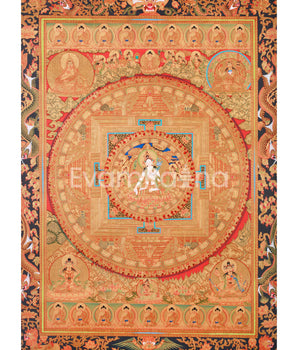 Golden Sita Tara Mandala Thangka