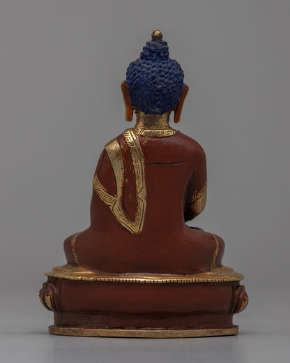 Meditative Amitabha Buddha Handmade Sculpture |  Spiritual Practice Enhancer