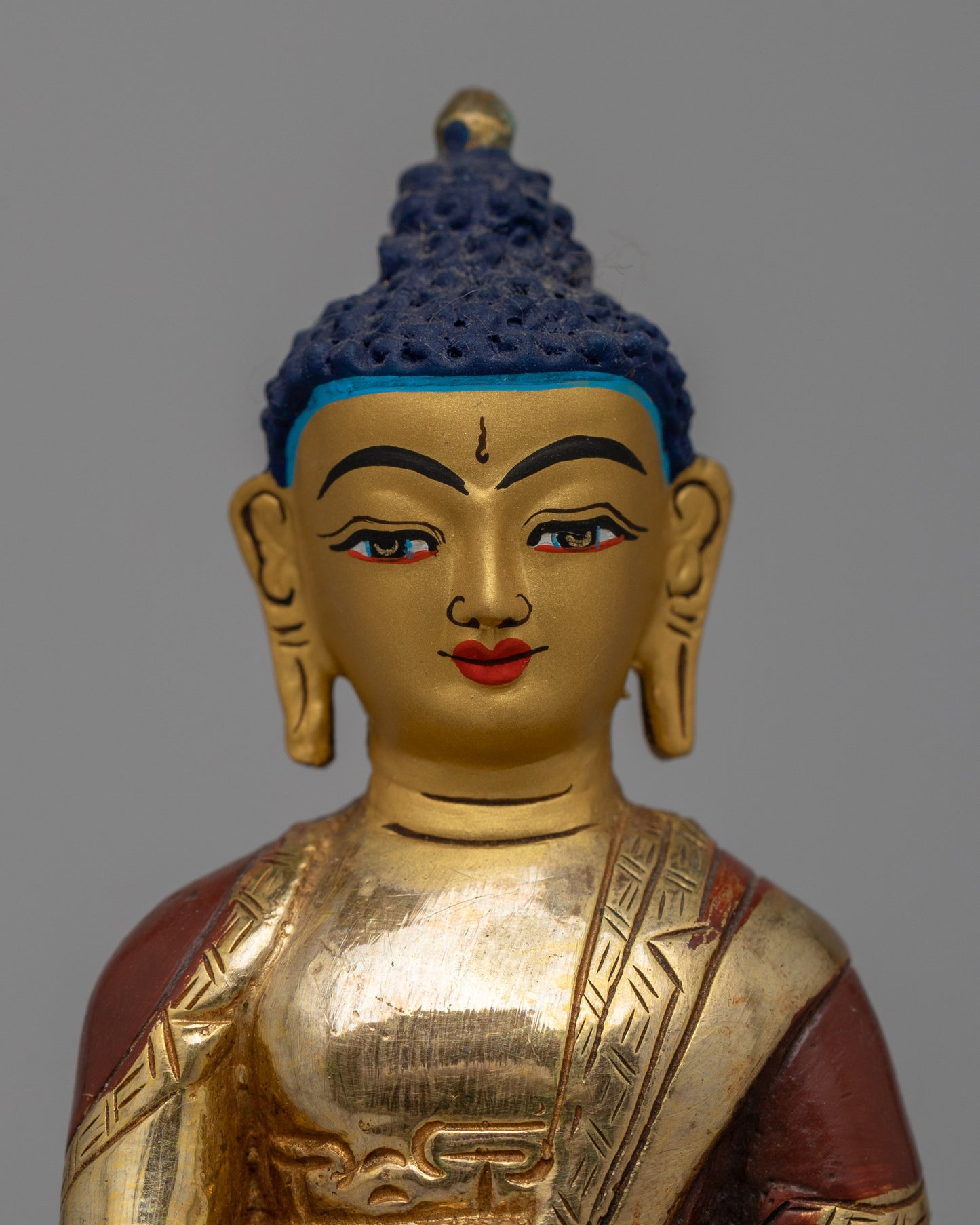 Meditative Amitabha Buddha Handmade Sculpture |  Spiritual Practice Enhancer