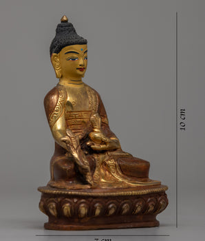 Handmade Medicine Buddha Statue | Tibetan Buddhist Healing Figure
