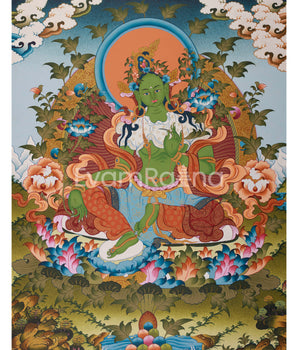 Green Tara Painting
