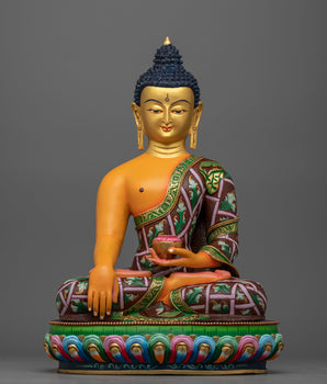 yellow-hued-shakyamuni-buddha