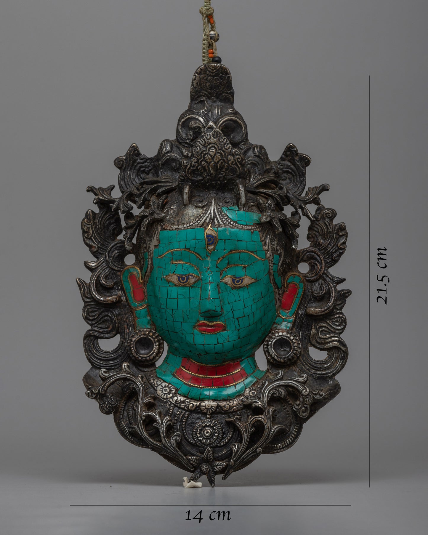 White Tara Face Mask Wall Hanging | Wall Decor for Peace and Protection